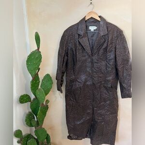 Leopard 🐆 Cheetah Leather Trench - animal